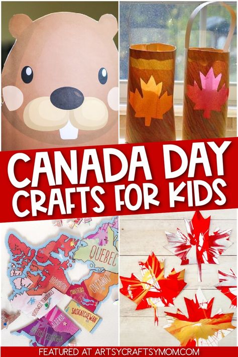 Canada Day crafts - beaver, maple leaf, inukshuk art, true north craft etc Toddler Canada Day Crafts, Canada Christmas Crafts For Kids, Canada Day Art For Toddlers, Canada Day Kids Activities, Canada Bulletin Board Ideas, Iceland Crafts For Kids, Canadian Crafts For Kids, Canada Day Activities For Toddlers, Canada Day Crafts For Preschoolers