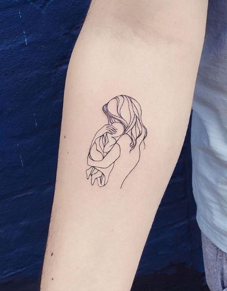 breastfeeding tattoo - motherhood tattoo - mother tattoo - mother daughter tattoo - mother son tattoo -@nothingwildtattoo Motherhood Tattoo, Tattoo Mother Daughter, Mom Baby Tattoo, Mutterschaft Tattoos, Tattoos For Baby Boy, Pregnancy Tattoo, Breastfeeding Tattoo, Mother Tattoo, Tattoo Mother