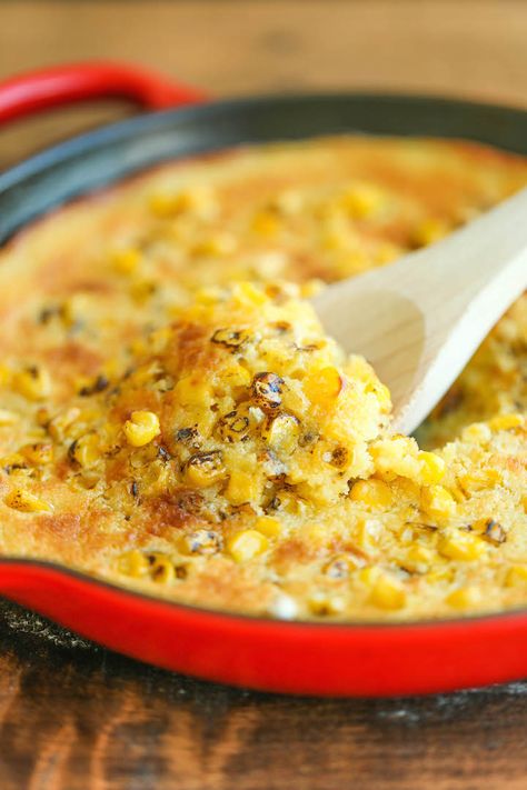 Corn Spoonbread, Canned Corn Recipes, Kentucky Derby Food, Pecan Baked Brie, Thanksgiving Dish, Spoon Bread, Jiffy Corn Muffin Mix, Cream Style Corn, Dish Ideas