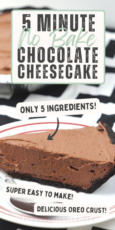 easy no bake chocolate cheesecake recipe Easy No Bake Chocolate Cheesecake, Cream Cheese Desserts Easy, Easy Chocolate Cheesecake, Baked Chocolate Pudding, No Bake Chocolate Desserts, Chocolate Cheesecake Recipe, No Bake Chocolate Cheesecake, Chocolate Pie With Pudding, Chocolate Deserts