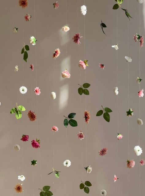 Hanging Flower Garland, Custom Hanging Flowers Kit, DIY Ceiling Flower Set, Floating Flower Wall Hanging Backdrop for Wedding/ Birthday - Etsy Flower Hanging Garland, Floral Party Decorations Indoor, Rose Hanging Decor, Hanging Flower Photo Backdrop, Flower Hanging Backdrop, Hang Flowers From Ceiling, Birthday Flower Decoration Ideas, Hanging Ceiling Flowers, Flower Hanging From Ceiling