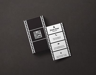 Videographer Business Cards, Videography Business Cards, Business Card Ideas Photography, Film Business Card, Animation Business Cards, Creative Visiting Card, Business Card Design Creative Ideas, Photography Business Card Design, Film Cards