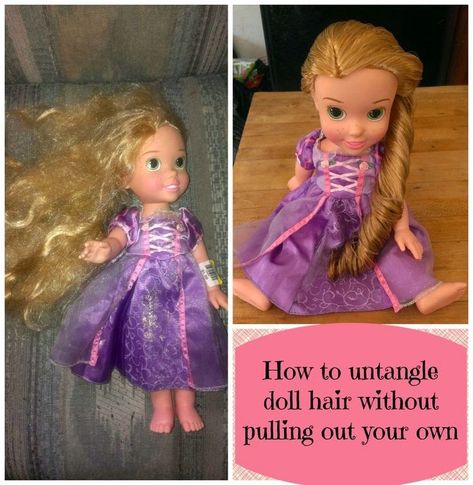 Pinterest Fail or No Fail: Rehab Doll Hair! Untangle Doll Hair, Baby Doll Hair, Pinterest Fail, Doll Hair, Future Baby, Future Kids, American Girl Doll, Girl Dolls, Baby Love