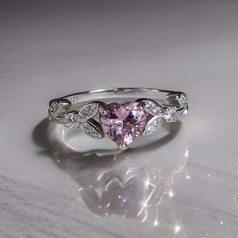 Heart engagement rings