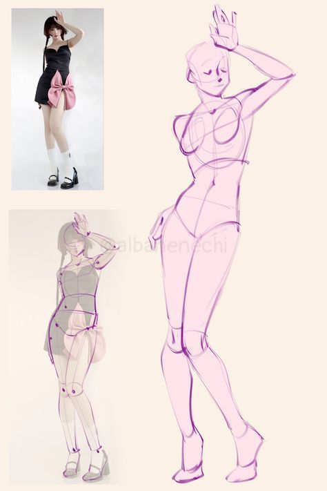 How To Practice Figure Drawing, Floating Sketch Pose, Drawing Reference Digital Art, Gesture Drawing Poses Standing, Active Poses Reference Drawing, Art Practice References, Couples Drawing Reference Spicy, Pose Tutorial Drawing Anatomy, Body Anatomy Drawing Reference Poses