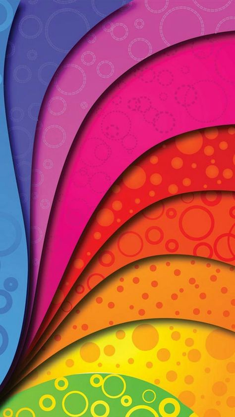 Colorful Circles and Stripes Wallpaper Rainbow Bright, Color Wave, Taste The Rainbow, Live Colorfully, Free Vector Graphics, Over The Rainbow, Happy Colors, World Of Color, Color Therapy