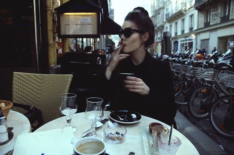 paris thoughts Drinking Coffee, A Woman, Paris, Coffee