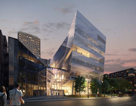 Gallery of Provencher_Roy’s New Downtown Business Hub for HEC Montréal Nears Completion - 1 Hub Architecture, Outdoor Gathering Area, Pedestrian Walkway, Business Hub, Architecture Art Design, Urban Fabric, Community Business, Interior Garden, School Architecture