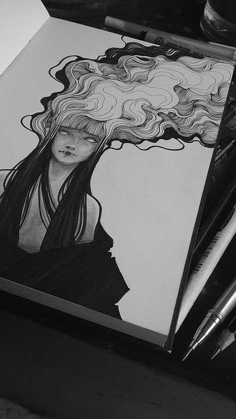 coretan on Behance Illustration Design Graphique, White Drawing, Arte Sketchbook, Arte Inspo, Art Et Illustration, Dope Art, Black And White Drawing, City Photography, 판타지 아트