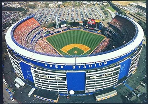 Shea Stadium Ny Mets Baseball, Flushing New York, Major League Baseball Stadiums, Lets Go Mets, Ny Baseball, Mlb Stadiums, Shea Stadium, Mets Baseball, Baseball Park