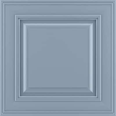 Take the guesswork out of planning your remodel with a sample door from American Woodmark. You can use this sample door to see how the style and finish will look in your home and help coordinate the other elements of your remodel project. Additionally, the cost of this sample door is available for a rebate once you place an order with American Woodmark. Color: Mist. Light Blue Kitchen White Cabinets, French Blue Exterior House Colors, Silver Blue Paint Color, Blue Kitchen Paint Colors, Powder Blue Cabinets, Blue Kitchen Cabinet Colors, Dusty Blue Kitchen Cabinets, Pale Blue Kitchen Cabinets, Blue French Country Kitchen