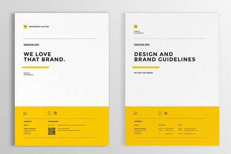 Brand Manual with Real Text by egotype on Envato Elements Manual Design Ideas, Brand Manual Design, Design Brand Guidelines, Booklet Layout, 보고서 디자인, Brochure Design Layout, Manual Design, Brand Manual, Portfolio Design Layout