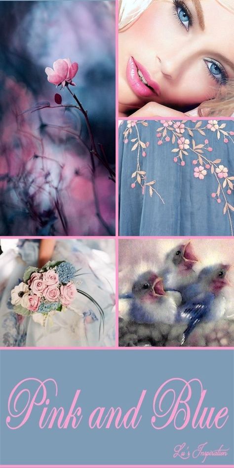 Mood Board Color Palettes, Color Palettes Pink, Combination Color, Blue Inspiration, Mood Colors, Color Collage, Deco Originale, Color Harmony, Ideas Photography