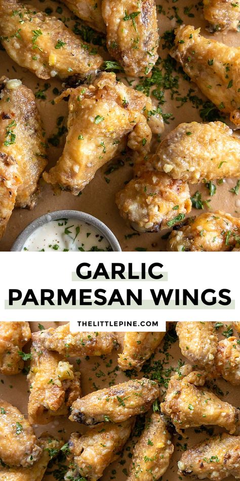 Keto Wings, Garlic Parmesan Wings Recipe, Parmesan Wings Recipe, Wings Recipe Baked, Chicken Wing Recipes Fried, Garlic Wings, Parmesan Wings, Garlic Parmesan Wings, Wing Sauce Recipes