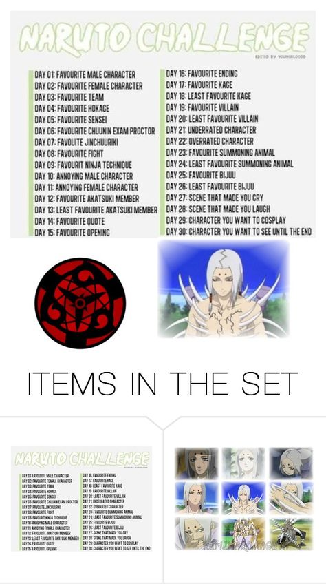 "Naruto Challenge Day 9: Sharingan & Kaguya Kekkei Genkai" by akiyama-keitii ❤ liked on Polyvore featuring art Kekkei Genkai, Anime Board, Least Favorite, Favorite Team, Naruto, Polyvore, Anime, Quick Saves, Art