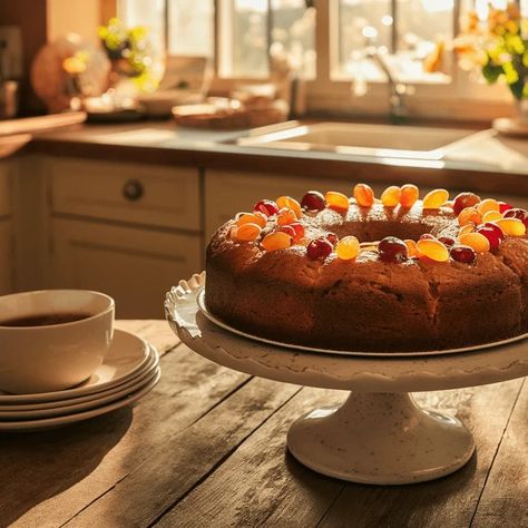 Genoa Cake Recipe - Great Food Ireland Genoa Cake, Traditional Holiday Desserts, Holiday Cake Recipes, Boiled Fruit Cake, British Recipes, Fruity Cake, Fruitcake Recipes, British Baking, Traditional Cakes