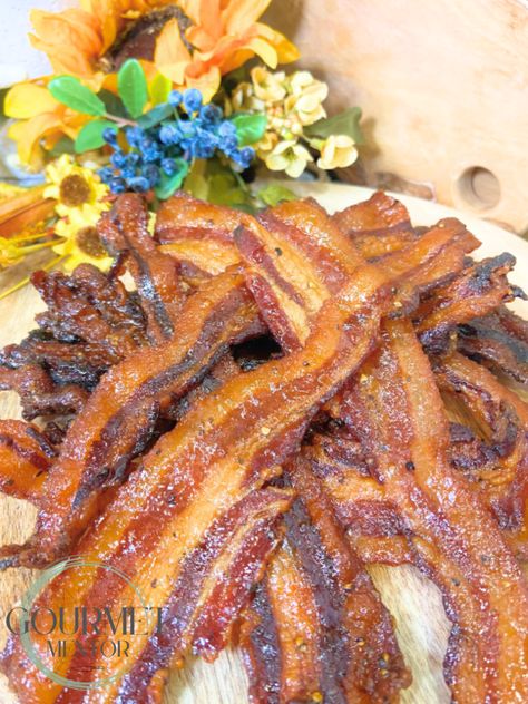 Mastering Candied Bacon: Tips for the Best Flavor Candid Bacon Recipes, Candied Bacon Recipe Easy, Sugared Bacon, Bacon Candy, Easy Bacon Recipes, Candied Bacon Recipe, Christmas Ale, French Toast Waffles, Bacon Appetizers