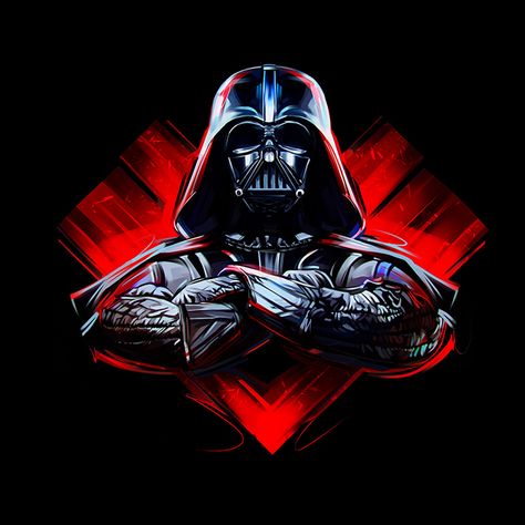 Prints - Darth Vader for new episode Star Wars by Viktor Miller-Gausa Darth Vader Cross Stitch, Star Wars Cross Stitch, Darth Vader Art, Star Wars Poster Art, Cross Stitch Tattoo, Dark Jedi, Star Wars Painting, Anakin Vader, Star Wars Concept Art