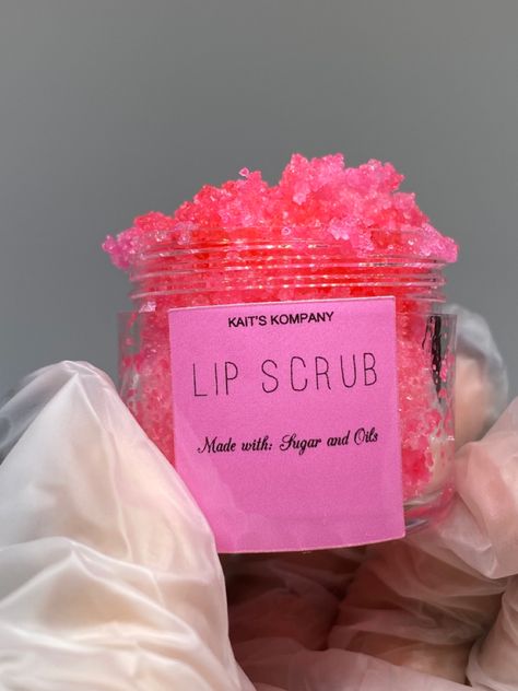 Small Business Body Care, Lip Scrub Business, Body Care Products Small Business, Purfume Business Ideas, Lip Scrub Small Business, Small Business Lip Gloss, Cosmetic Packaging Design, Lip Scrub, Small Business Ideas