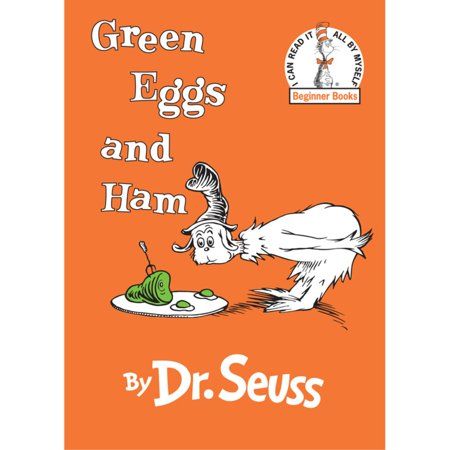 This Dr. Seuss classic starring Sam-I-Am will have readers of all ages craving Green Eggs and Ham! And don't miss the new series adaption of Green Eggs and Ham now available on Netflix - featuring the voice talents of Michael Douglas, Diane Keaton, Daveed Diggs, and more! Do you like green eggs and ham? asks Sam-I-am in this Beginner Book by Dr. Seuss. In a house or with a mouse? In a boat or with a goat? On a train or in a tree? Sam keeps asking persistently. With unmistakable characters and si Iconic Drawings, Hop On Pop, Dr. Seuss, Red Fish Blue Fish, Beginner Books, Green Eggs And Ham, Classic Book, Leap Frog, Green Eggs