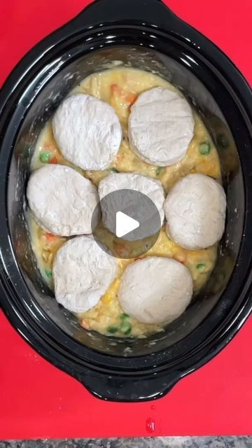 Mistie Knight on Instagram: "Crockpot Chicken Pot Pie!   #cooking #crockpot #recipes #cooking #yum #dinner #dinnerideas #dinnertime" Pot Pie Slow Cooker Recipes, Chicken Pot Pie With Soup, Kyle And Mistie Knight Cooking, Crockpot Pot Pie Chicken, One Pot Chicken Pot Pie, Crock Pot Chicken Pot Pie With Biscuits, Chicken Pot Pies Recipes, Crockpot Chicken Pot Pie Recipes, Chicken Pot Pie In Crockpot