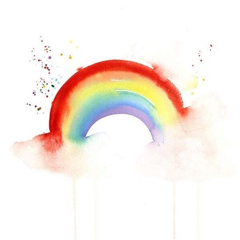 Digital Art Programs, Rainbow Drawing, Watercolour Ideas, Somewhere Over The Rainbow, Rainbow Painting, Watercolor Rainbow, Rainbow Wallpaper, Rainbow Art, Watercolor Inspiration