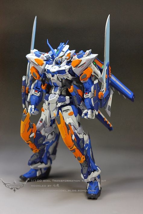 MG 1/100 Gundam Astray Blue Frame Third - (Resin Conversion) Custom Build - Gundam Kits Collection News and Reviews Astray Blue Frame, Gundam Astray, Mecha Suit, Gundam Toys, Gundam Mobile Suit, Gundam Custom Build, Cool Robots, Gunpla Custom, Custom Gundam