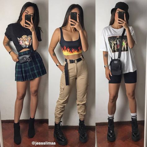 Grunge edgy outfit trendy aesthetic e girl  Follow @Kayxo36 For More 🖤 #egirl #aesthetic #edgy #grungefashion #grunge #cuteoutfits #womensfashion Edgy Outfit, Egirl Fashion, Mode Emo, E Girl Outfits, Egirl Outfits, Tokyo Street Fashion, Cute Dress Outfits, Trendy Aesthetic, E Girl