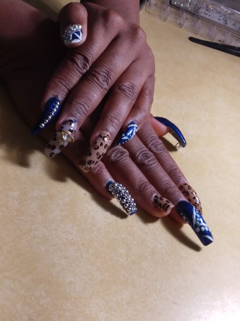 Junk Nails, Nails, Blue