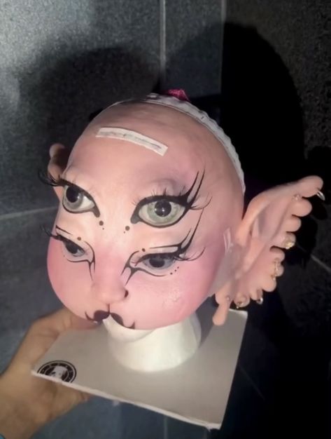 Melanie Martinez Mask Designs, Melanie Makeup, Melanie Martinez Mask, Portals Tour, Mask Designs, Dream Nails, Melanie Martinez, Mask Design, Mexico City