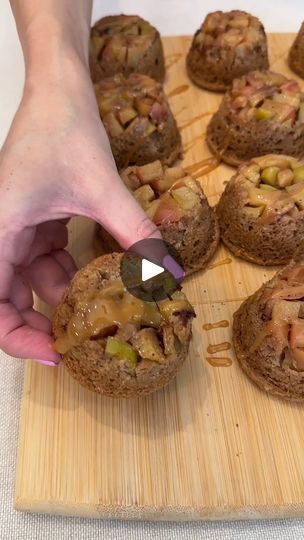 1M views · 2.8K reactions | easy fall treats | easy fall treats

delicious and easy upside down apple spice cakes are so good!

thanks for watching!
this video was produced by Network Media and Jacky P | By Jacky’s Kitchen | We're bringing in some brown
sugar. We're just going to go ahead and sprinkle this brown
sugar right on top of our chopped apples. This is going
to be an easy dessert. That is super delicious. Great all year
long. I love the grannysmith apples and the honey crisp
apples for baking but you guys let me know what you love most.
Next we're going to add a dash of cinnamon. Just going to
sprinkle this right onto each one here. Just a little bit.
You can use more or less cinnamon. Totally up to you.
We're going to a little bit of nutmeg. I love nutmeg. It
smells so good. Oh y Upside Down Apple Spice Cake, Fall Apple Desserts, Easy Fall Treats, Apples For Baking, Butter From Scratch, Apple Spice Cupcakes, Spice Cakes, Easy Apple Cake, Apple Spice Cake