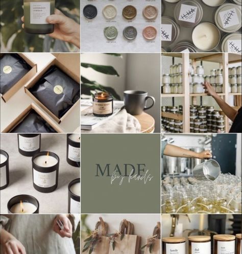 Candle Photography Ideas, Instagram Branding Design, Instagram Feed Planner, Soya Mumu, Homemade Scented Candles, Candle Projects, Candle Making Business, Small Business Packaging Ideas, Candles Photography