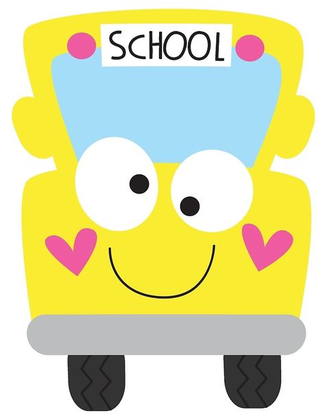 Bus Clipart, Happy Bus, Bus Sticker, Teaching Clipart, Projek Diy, School Clipart, Classroom Posters, Childhood Education, Preschool Art