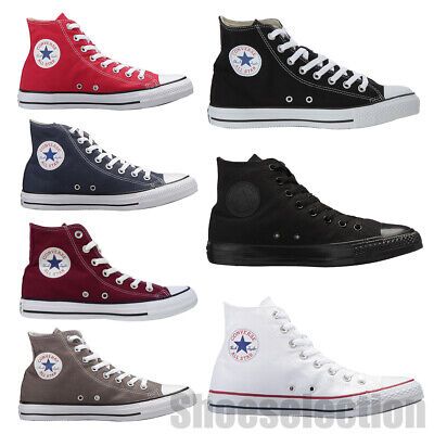 Top Rated Converse CHUCK TAYLOR All Star High Top Unisex Canvas Shoes Sneakers NEW, New Women's shoes Converse Classic, Women Ideas, Shoes Ideas, New Converse, Men Sneakers, Star Shoes, Linnet, Star Sneakers, Womens Athletic Shoes