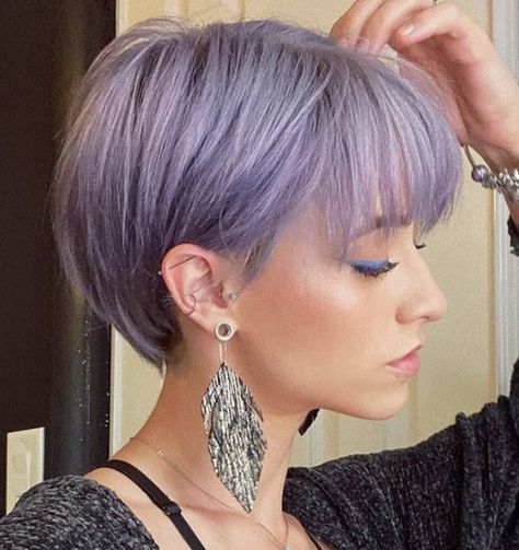 Flow Haircut, Short Purple Hair, Pixie Haircut Styles, New Short Hairstyles, Pixi Beauty, Haircut Men, Girl Haircuts, Short Hair Color, Short Pixie Haircuts