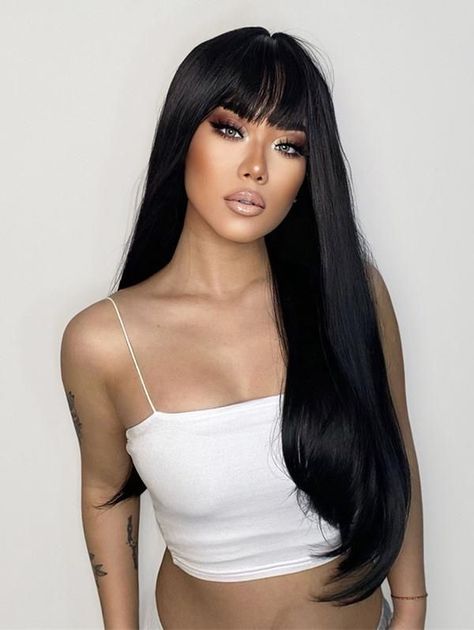 Afro Hair Accessories, Long Hair With Bangs And Layers, Sentiment Analysis, Easy Bun Hairstyles, 100 Human Hair Wigs, Colored Wigs, Short Hair With Bangs, Straight Wig, Hair Envy