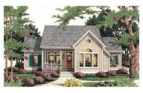 Front Elevation Entry Porch, Retirement House, Cottage Floor Plans, Addition Ideas, Lake Houses, Healthy Lunch Ideas, Houses Plans, Pantry Closet, Monster House Plans