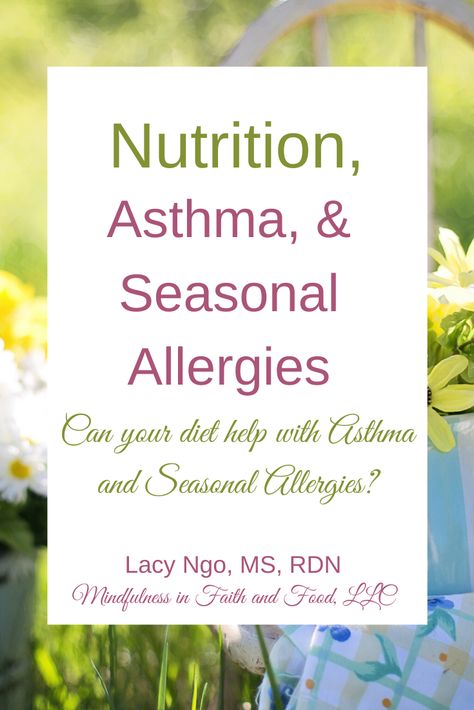 Diet For Asthma, Asthma Diet, Help With Allergies, Seasonal Allergy Symptoms, Inflammation Recipes, Allergy Shots, Invest In Your Health, Asthma Remedies, Functional Nutrition