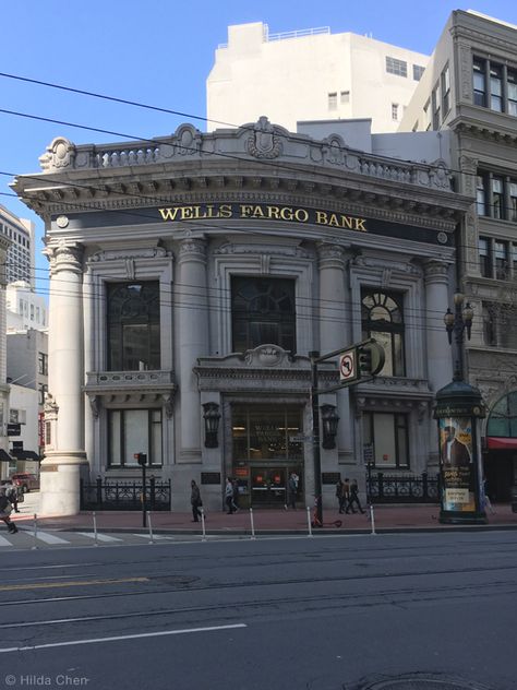 The Wells Fargo Bank on Market Street. San Francisco, CA Female Army Soldier, Living In San Francisco, Wells Fargo, Army Soldier, Market Street, Bank Of America, California Dreamin', New Town, Bay Area