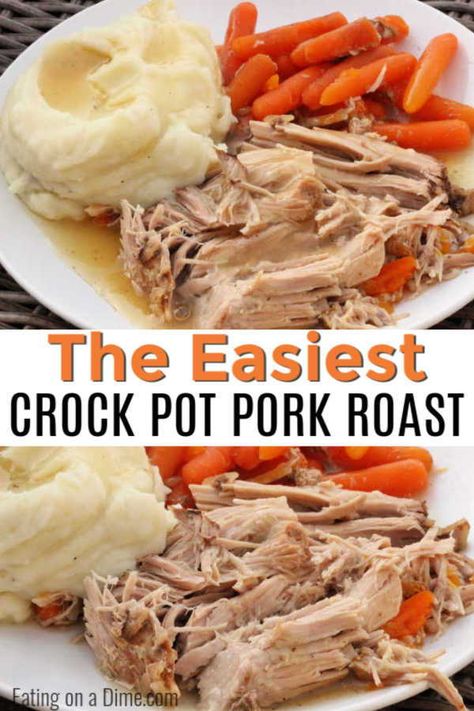 Easy Crockpot Pork Roast Recipes, Pork Roast In Crock Pot Slow Cooker, Easy Pork Roast Recipes Crock Pots, Crock Pork Roast, Pork Roast Ideas Crock Pots, Recipes For Pork Roast In Crock Pot, How To Cook A Pork Roast In The Crockpot, Pork Roast In The Crock Pot, Cooking Pork Roast In Crock Pot