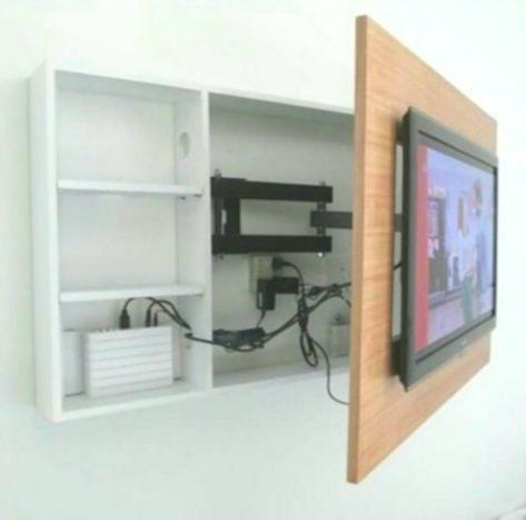 Tv Wall Mount Ideas, Living Room Chic, Built In Entertainment Center, Modern Tv Wall, Diy Entertainment, Tv Wall Mount, Smart Home Design, Living Modern, Ideas For Living Room