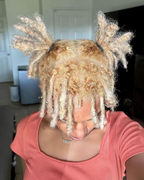 Bleached Locs, Blonde Locs, Colored Locs, Oc Inspo, Loc Journey, Locs, Natural Hair, Natural Hair Styles, Dreadlocks