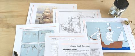 Drawing Upside Down Ships (C3W3) The Boston Tea Party, Boston Tea Party, Old Ship, Cc Cycle 3, Boston Tea, The Mayflower, Classical Conversations, Cycle 3, Maritime Museum