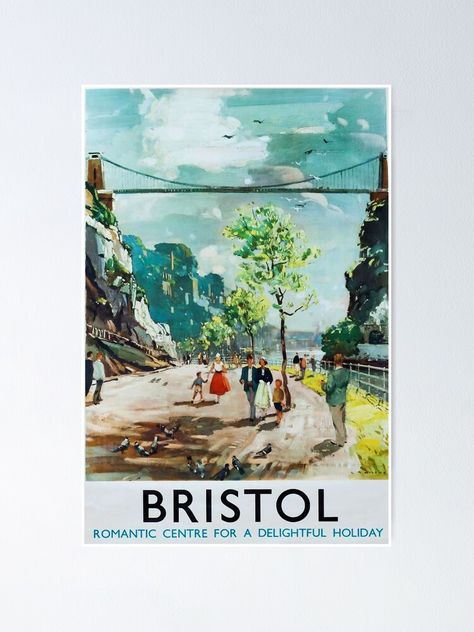 Bristol Poster, Uk Places, Posters Uk, National Railway Museum, Train Posters, Travel Advertising, Transportation Poster, Advertising Posters, Graphic Posters