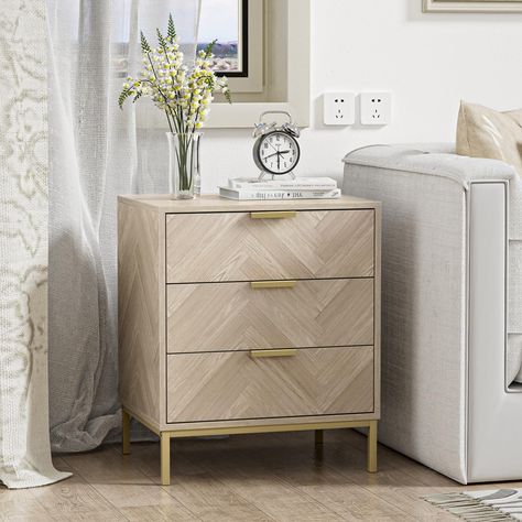 Square Bedside Table, Storage For Bedroom, Metal Nightstand, End Table With Storage, Wood Bedside Table, Sewing Furniture, 3 Drawer Nightstand, Bedroom Modern, Sofa Side Table