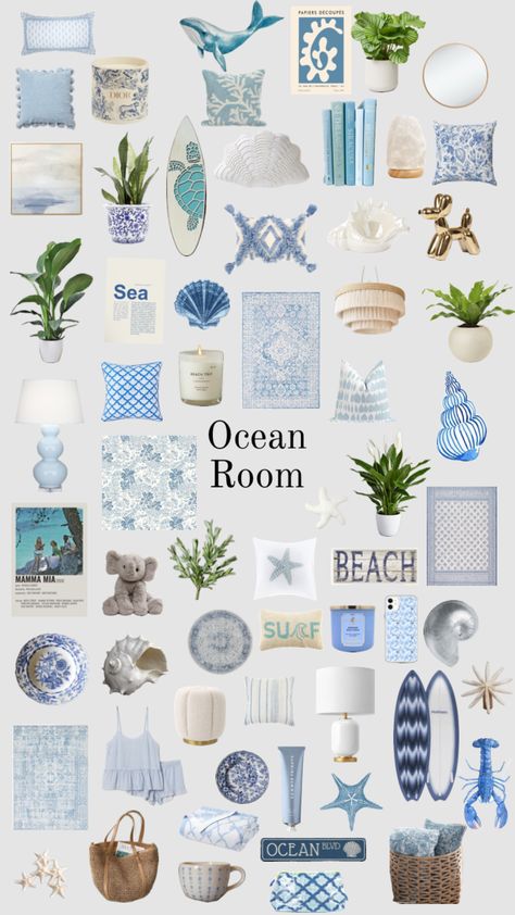 Costal Bedroom, Coastal Room Decor, Surf Room Decor, Ocean Room Decor, Beachy Room Decor, Beach Room Decor, Surf Room, Ocean Room, Summer Bedroom