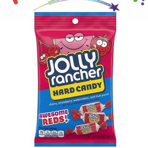 6.5 oz /184g  Awesome reds flavour- 🍓 🍉 🍒 🥤 USA import - Great Taste Jolly Rancher Hard Candy, Jolly Ranchers Candy, Mead Recipe, Jolly Ranchers, Fruity Treats, Popular Candy, Peg Bag, Cherry Candy, Mango Flavor