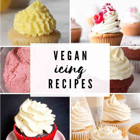 15 Vegan Icing Recipes Vegan Cake Icing, Dairy Free Icing Recipe, Swiss Meringue Frosting, Vegan Icing, Icing Recipe For Cake, Dairy Free Icing, Dairy Free Buttercream, Recipes For Baking, Vegan Buttercream Frosting