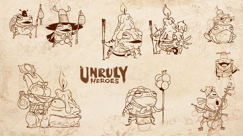 Unruly Heroes, The Monkey King, Frog Frog, Action Adventure Game, Magic Design, Journey To The West, Adventure Game, Design Studios, Monkey King