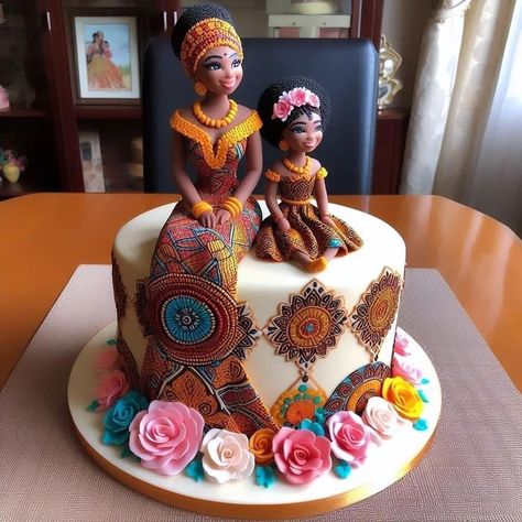 American Birthday Cake, African Cake, 14th Birthday Cakes, Beautiful Cake Designs, Elegant Birthday Cakes, Adult Birthday Cakes, Creative Birthday Cakes, Cake Decorating Designs, Unique Cakes